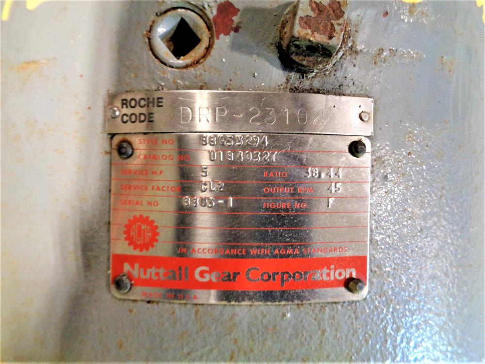 Nuttall 5 HP Gear Box, Cat# U184032T, Style# 88G53294